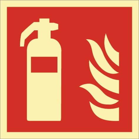 Brandschutzzeichen DIN EN ISO 7010 L148xB148mm Feuerlöscher Ku.