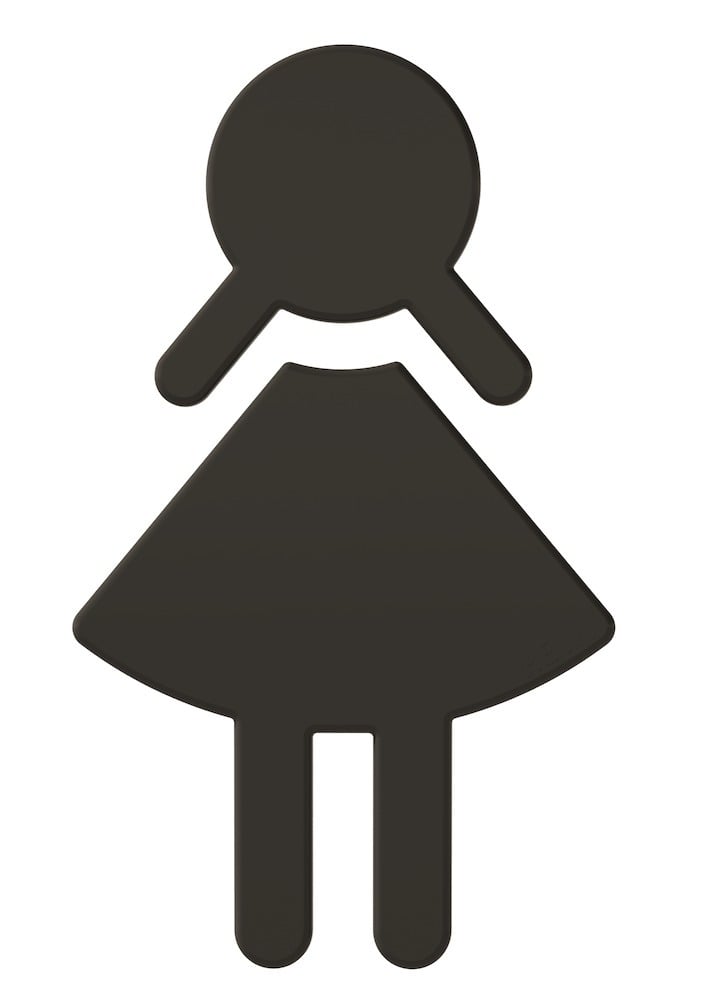 HEWI Hinweisschild FRAU 801.91.020, Polyamid, 801.91.020 84