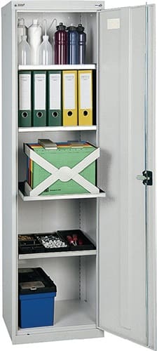 STUMPF Werkzeug-/Beistellschrank H1800xB500xT500mm 4 BD lichtgrau lichtgrau,RAL 7035