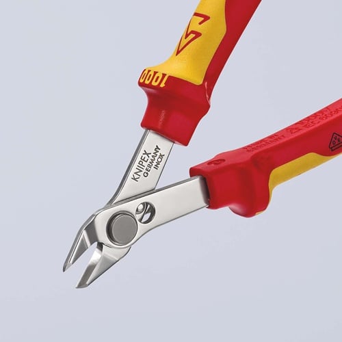 KNIPEX Elektronikseitenschneider Electronic Super-Knips L.125mm Form 0 Facette nein VDE