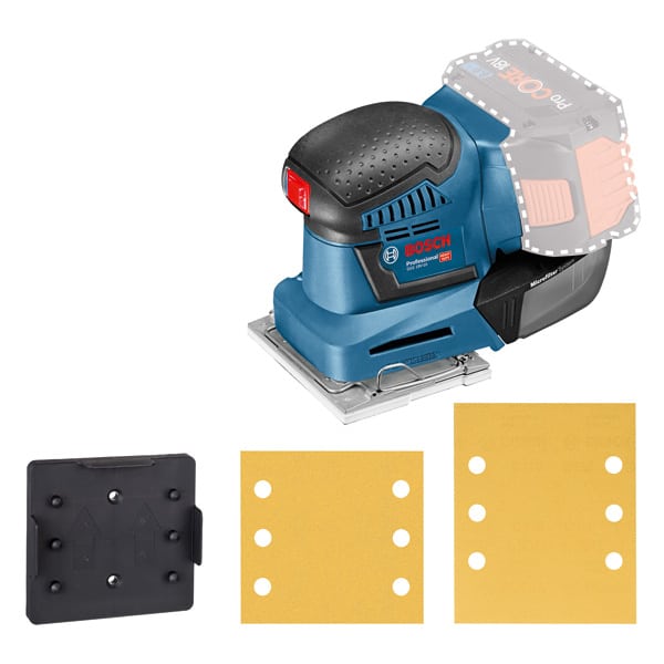 BOSCH Akku-Schwingschleifer GSS 18V-10, Solo Version