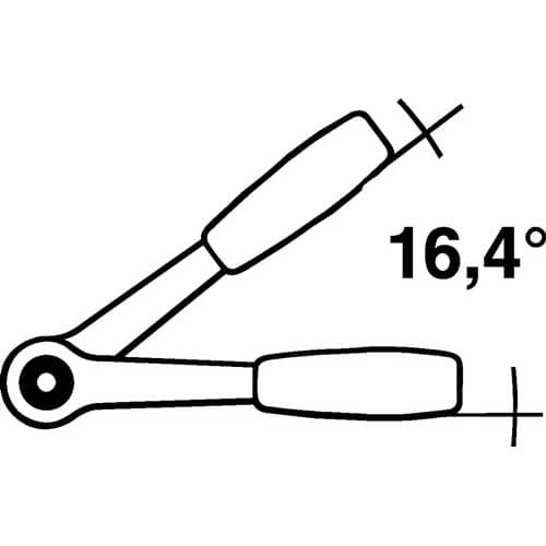 STAHLWILLE Ratschenringschlüssel 25 16x18mm 12-KT.L.205mm Anz.Z.22 STAHLWILLE