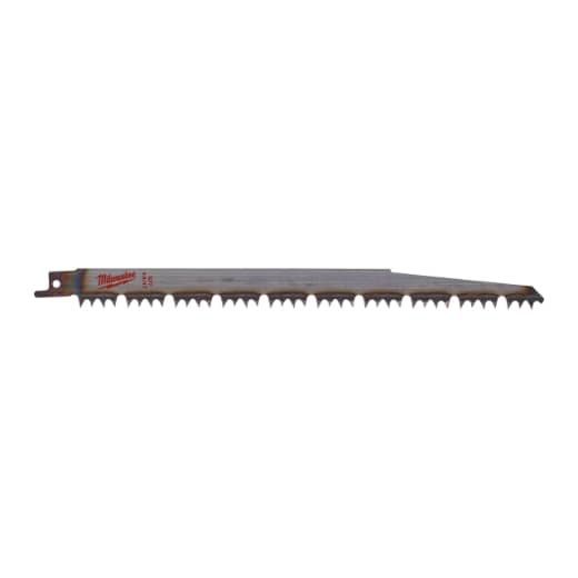 MILWAUKEE 240 x 5,5/6 mm (4/5 TPI), unlackiert Säbelsägeblatt Holz - ideal für schnelle Baumschnitte