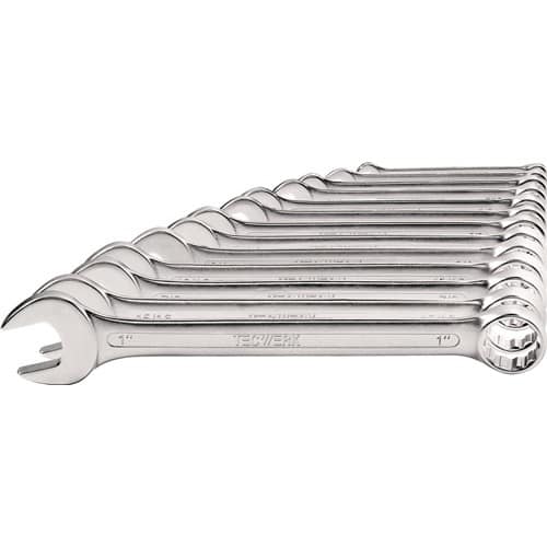 TECWERK Ringmaulschlüsselsatz 13-tlg.SW 1/4-1 Zoll Form A CV-Stahl TECWERK