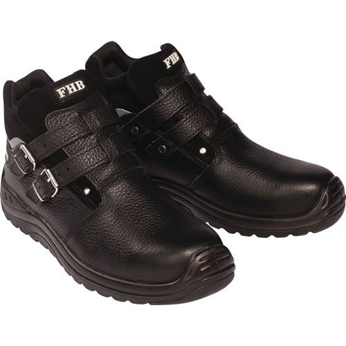 FHB Sicherheitsstiefel NORBERT Gr.46 W.11 schwarz S3 HRO Kuhleder FHB