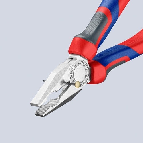 KNIPEX Kombizange L.180mm verchr.Mehrkomp.-Hülle KNIPEX