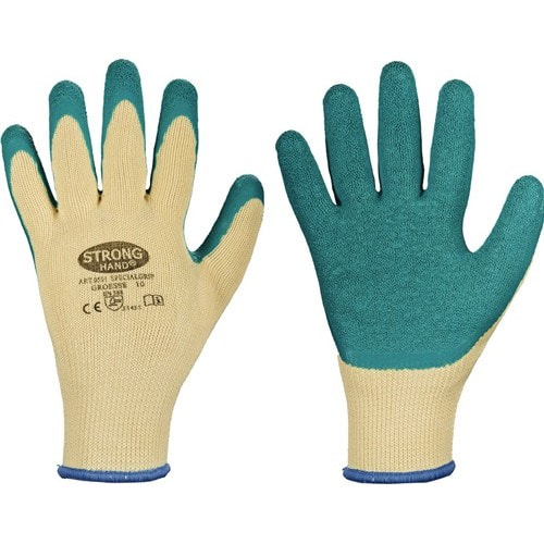 STRONGHAND Handschuhe Specialgrip Gr.10 gelb/grün EN 388 PSA II STRONGHAND