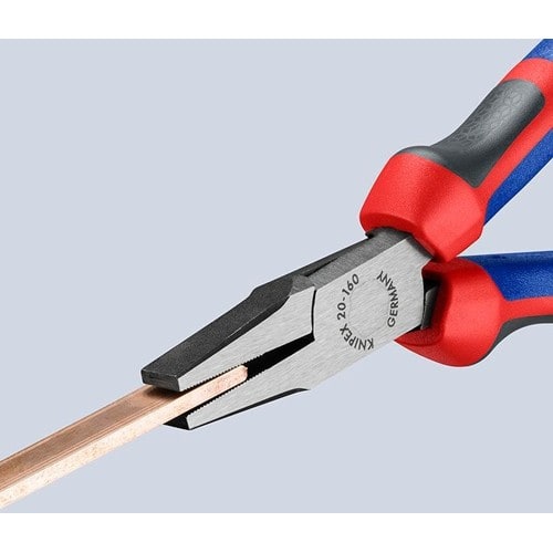 KNIPEX Flachzange Gesamt-L.160mm Kopf pol.schwarz atram.Comfort-Griff KNIPEX