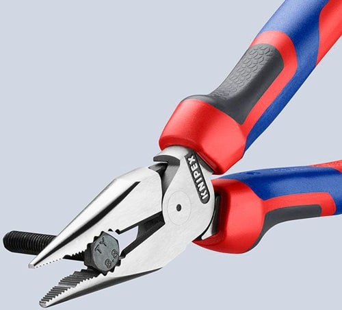 KNIPEX Spitzkombizange L.185mm pol.Comfort-Griff schwarz atram.KNIPEX