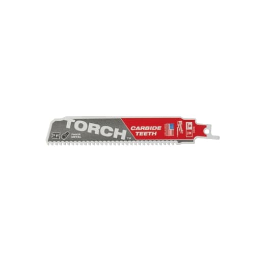MILWAUKEE 150 x 3,2 mm (8 TPI) Säbelsägeblatt Metall THE TORCH HM-bestückt