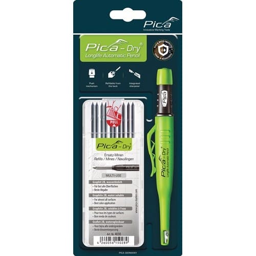 PICA Bau-/Tieflochmarker Pica-Dry Farbe graphit +Minenset 4000 871 853 PICA