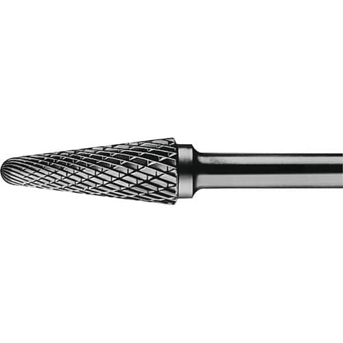 TECWERK Frässtift KEL D.10mm Kopf-L.20mm Schaft-D.6mm HM Verz.Kreuz TECWERK
