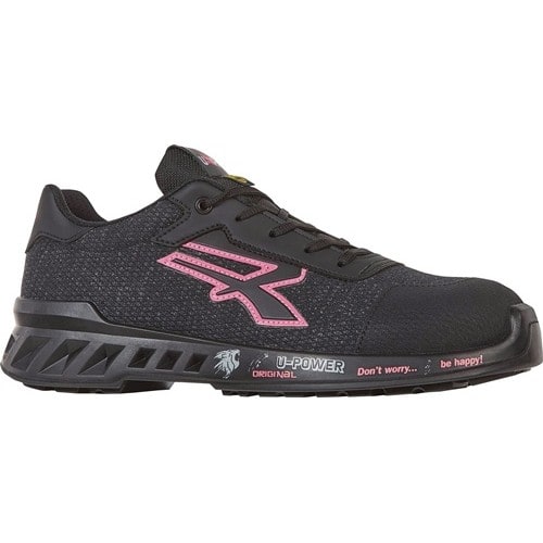 U.POWER Damensicherheitsschuh MICHELLE Gr.41 W.11 schwarz/rosa S1PS FO SR ESD