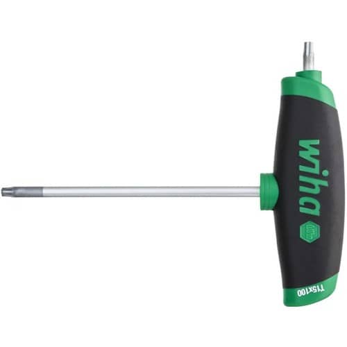 WIHA Schraubendreher m.Quergr.364DS T15x100mm TORX® m.Seitenabtr.WIHA
