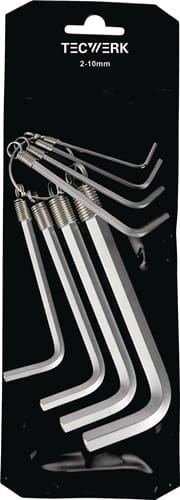TECWERK Winkelschraubendrehersatz 8-tlg.Ku.-Tasche SW 2-10mm TW