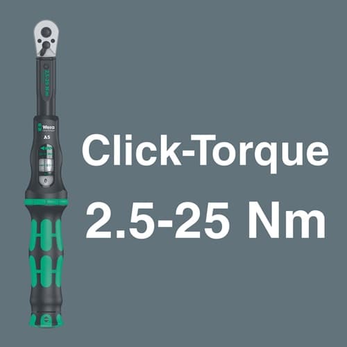 WERA Drehmomentschlüsselset Bicycle Set Torque 1 16-tlg.2,5-25 Nm 1/4 Zoll WERA