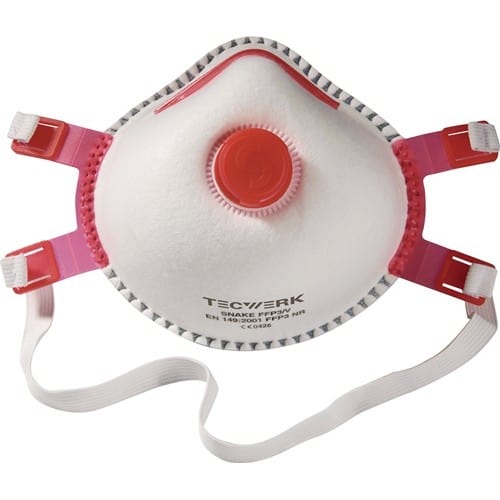 TECWERK Atemschutzmaske Snake FFP3/V NR m.Ausatemventil TECWERK