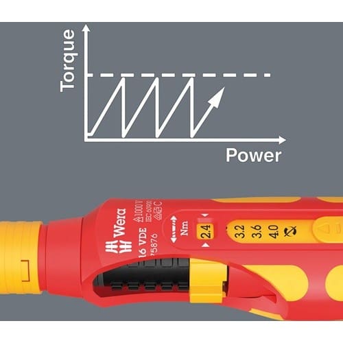 WERA Drehmomentschraubendreher 7516 VDE Kraftform Safe-Torque Speed 9mm WERA