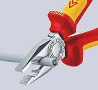 KNIPEX Kombizange L.180mm Mehrkomp.-Hüllen verchr.VDE KNIPEX
