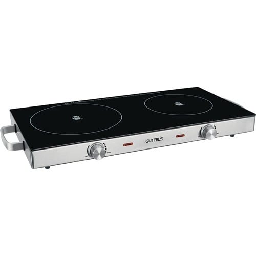 GUTFELS Glaskeramik Doppel‐Kochplatte COOK 4010 1800 W,1000 W ,stufenlos GUTFELS