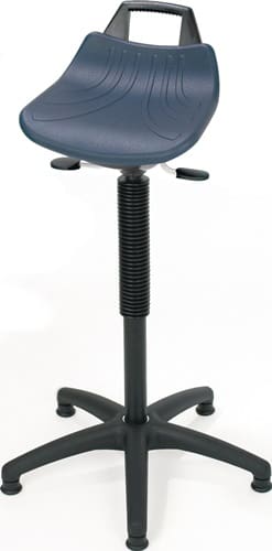 LOTZ Stehhilfe PU-Integralschaum Sitz-H.610-860mm Ku.-Fußkreuz Bodengl.LOTZ