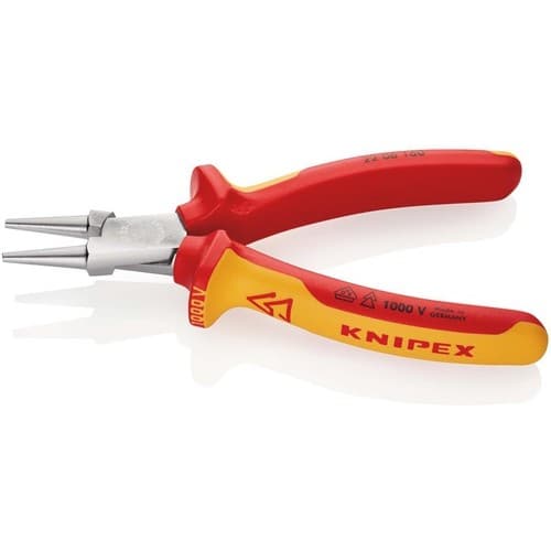 KNIPEX Rundzange L.160mm Zange verchr.VDE Mehrkomp.-Hüllen KNIPEX