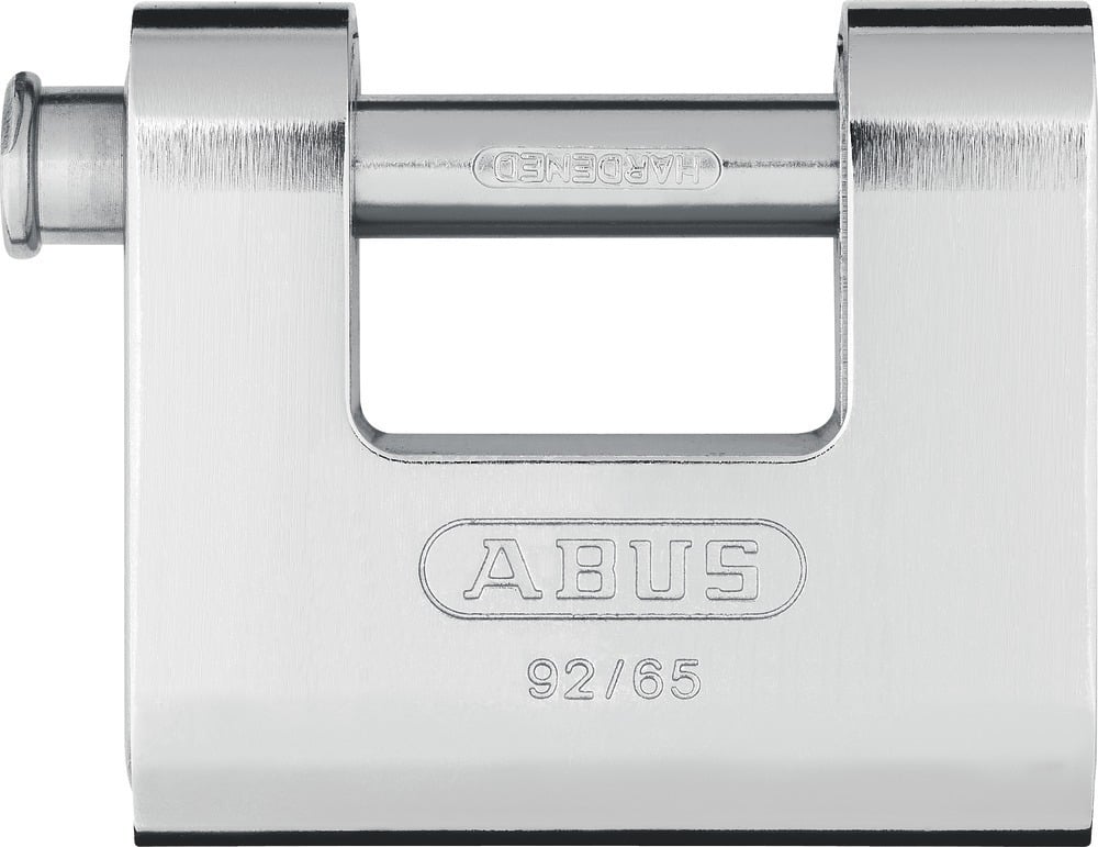 ABUS Zylindervorhangschloss Monoblock 92, Messing massiv
