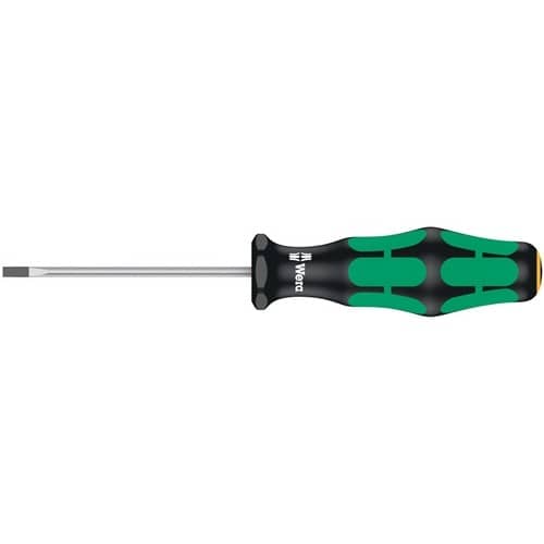 WERA Schraubendreher 335 Schneiden-B.2,5mm Klingen-L.60mm 2K-Griff Rundkl.WERA