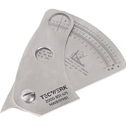 TECWERK Schweißnahtspeziallehre Ablesegenauigkeit 0,1mm TECWERK