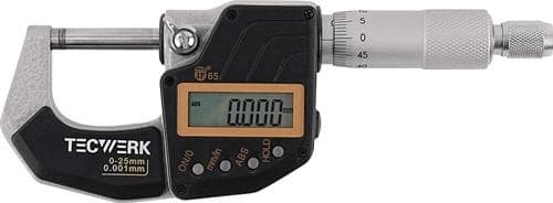 TECWERK Bügelmessschraube DIN 863/1 IP65 25-50mm dig.TECWERK