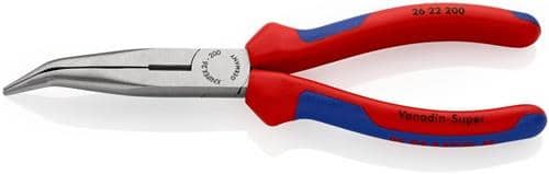 KNIPEX Flachrundzange L.200mm pol.40Grad gew.Comfort-Griff KNIPEX