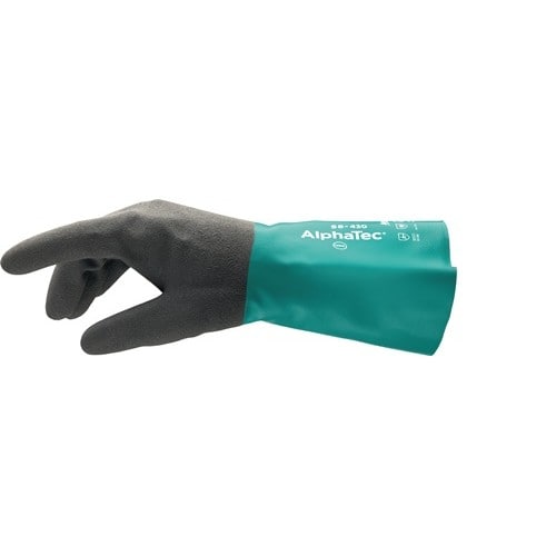 ANSELL Chemiehandschuh AlphaTec 58-430 Gr.10 grün/grau EN 388,EN 374,EN 1149 Kat.III