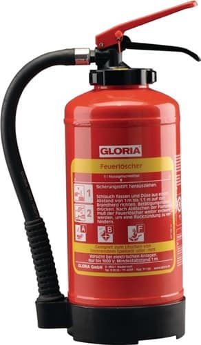 Fettbrandfeuerlöscher mit Wandhalter GLORIA