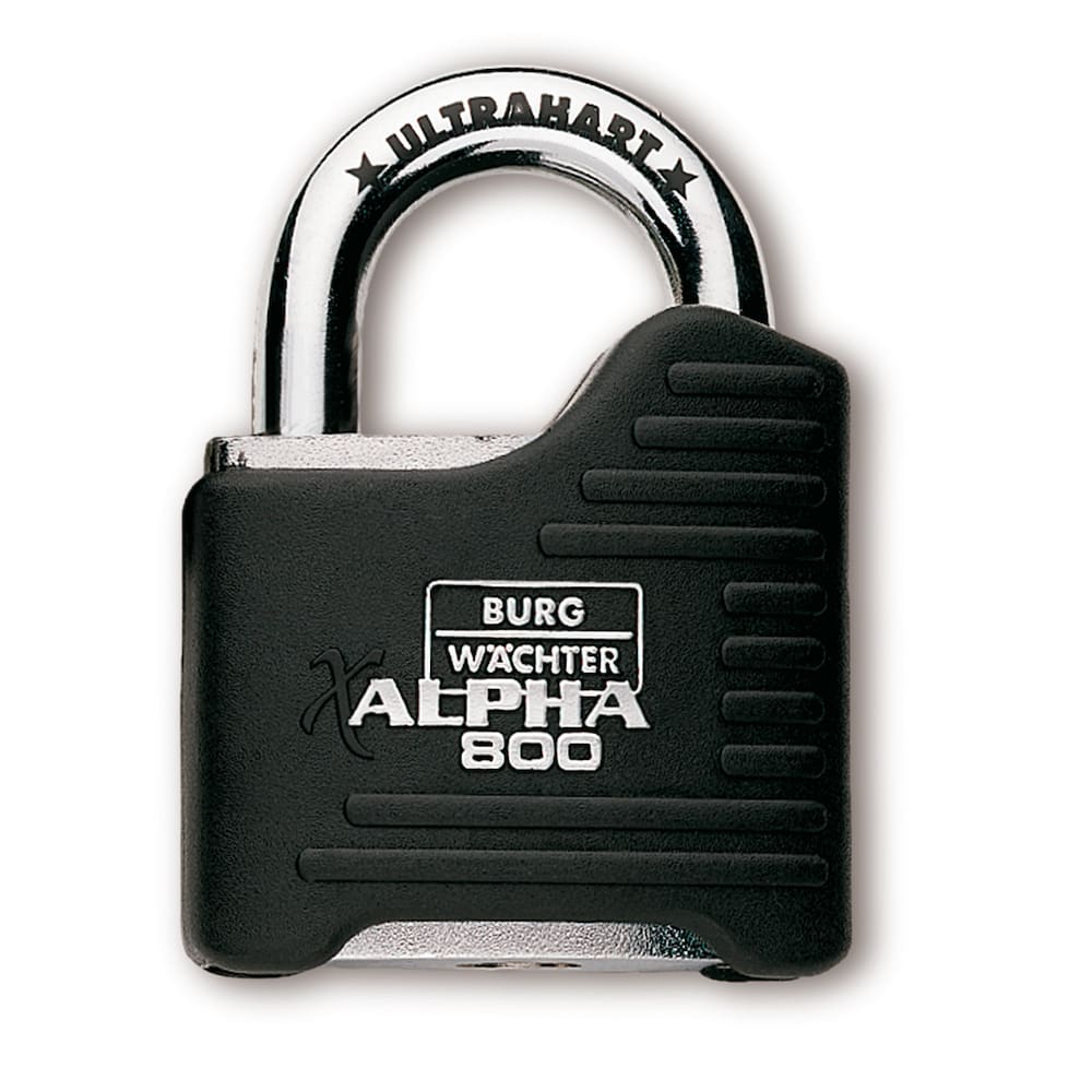 BURG-WÄCHTER Hochleistungsschloss Alpha 800, Stahl hart