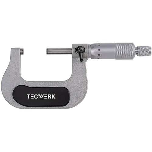 TECWERK Bügelmessschraube DIN 863/1 25-50mm Spindel-D.6,5mm TECWERK