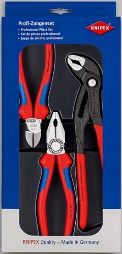 KNIPEX Zangensatz Bestseller-Paket Inh.3tlg.pol.Kunststoff-Tiefziehteil KNIPEX
