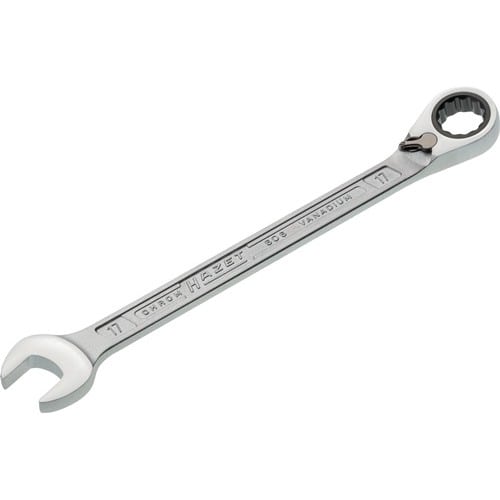 HAZET Maulringratschenschlüssel 606 SW 17mm L.242,2mm umschaltbar,Rings.15Grad HAZET