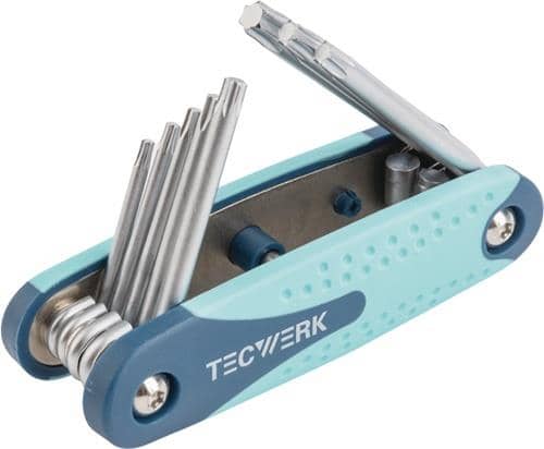 TECWERK Schraubendrehersatz 8-tlg.Handklapphalter T9-T40 S2-Stahl TECWERK