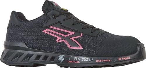 U-POWER Damensicherheitsschuh MICHELLE Gr.37 W.11 schwarz/rosa S1PS FO SR ESD