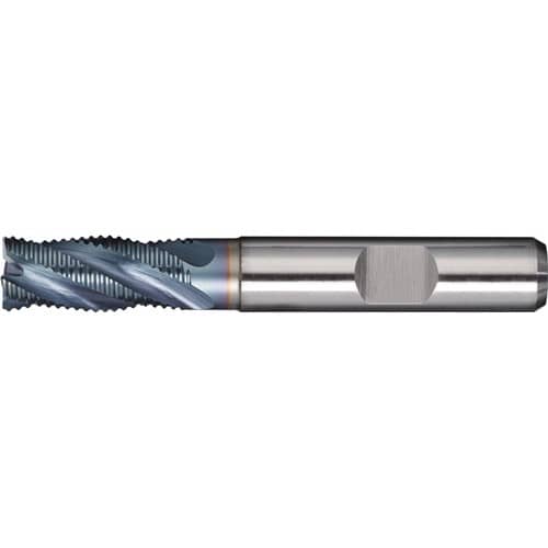 TECWERK Schaftfräser DIN 844 Typ HR D.6mm Einsatz-L.19mm HSS-Co5 TiCN Weldon TW