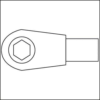 Einsteckumschaltknarre 6408 9x12mm 1/4 " Spezialstahl HAZET