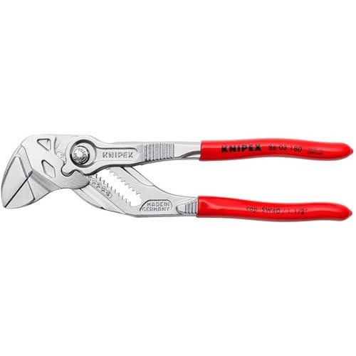 KNIPEX Zangenschlüssel L.180mm Spann-W.40mm verchr.Ku.-Überzug KNIPEX