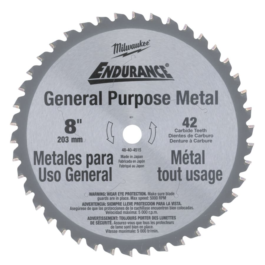 MILWAUKEE 203/15,87 mm Z42 Kreissägeblatt für Metall-Handkreissägen