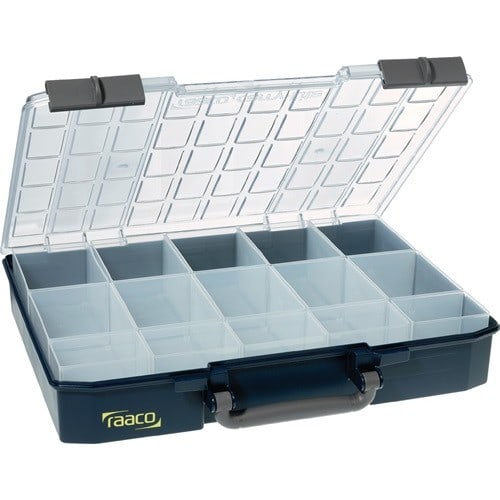 RAACO Sortimentskasten Carry Lite B415xT330xH80mm 15 Fächer blau RAACO