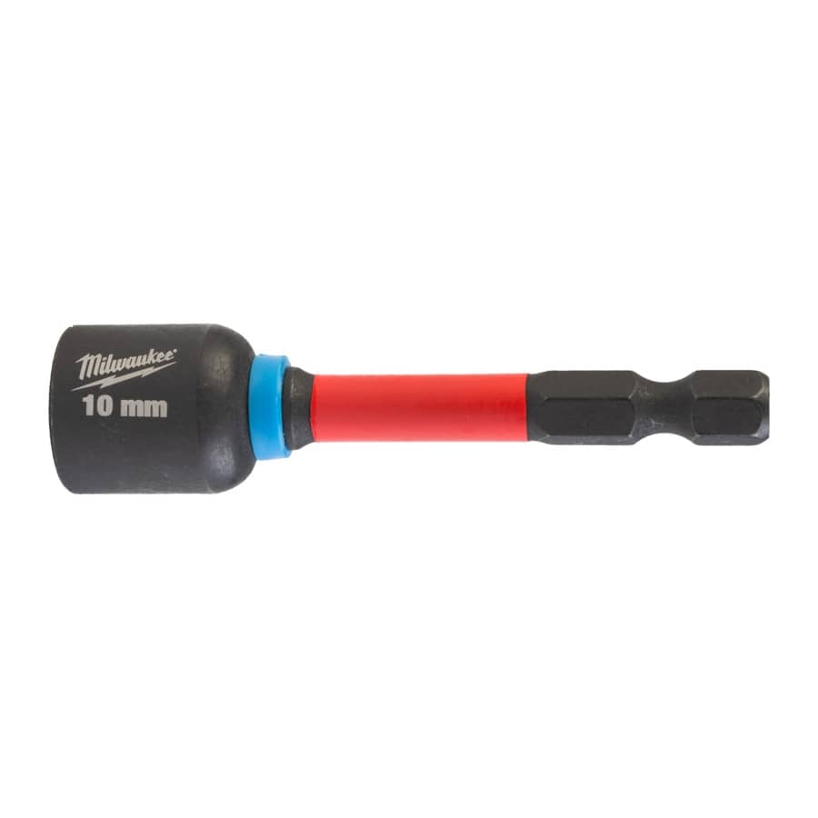 MILWAUKEE 10 x 65 mm, M6 magnetisch SHOCKWAVE Steckschlüssel 1/4"