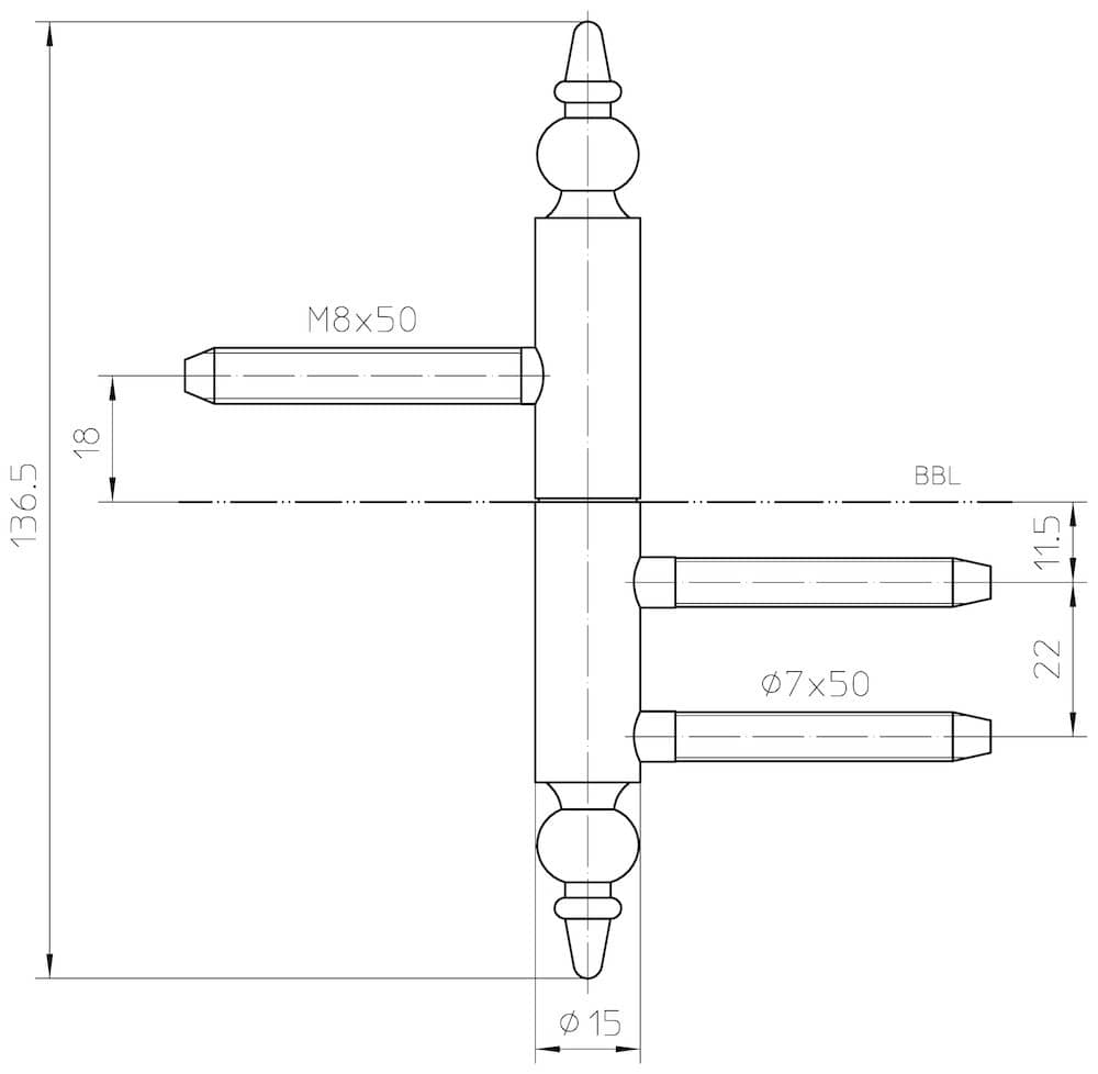 SIMONSWERK Einbohrband VARIANT® V 3420 WF ZK,