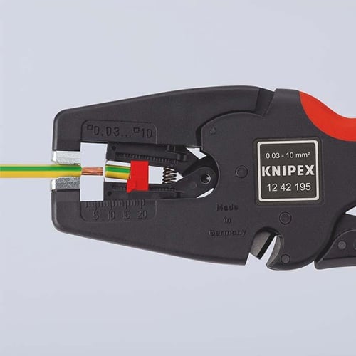 KNIPEX Automatikabisolierzange MultiStrip® 10 L.195mm 0,03-10 (AWG 32-7) mm² KNIPEX