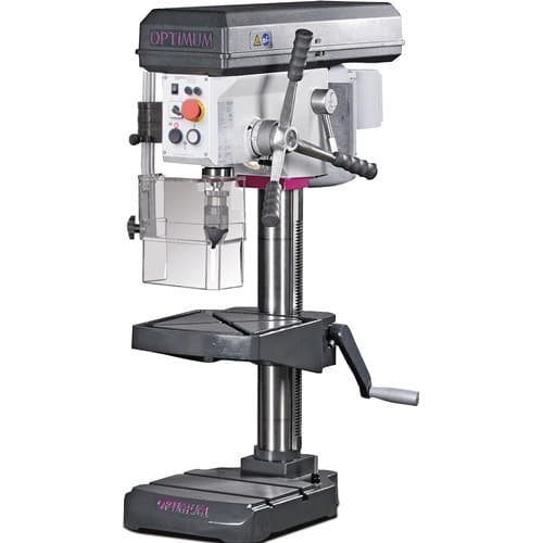 OPTI-DRILL Tischbohrmaschine B 24 H 24mm MK2 350-4000min-¹ m.Not-Halt-Schalter OPTI-DRILL