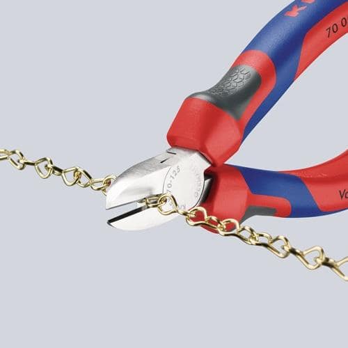 KNIPEX Seitenschneider L.125mm Kopf verchr.Comfort-Griff KNIPEX