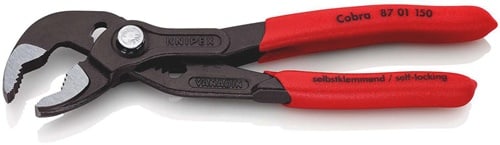 KNIPEX Wasserpumpenzange Cobra® L.150mm Spann-W.30mm pol.Ku.-Überzug KNIPEX